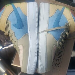 Nike Multicolor Sneakers - Blue, Tan, Green